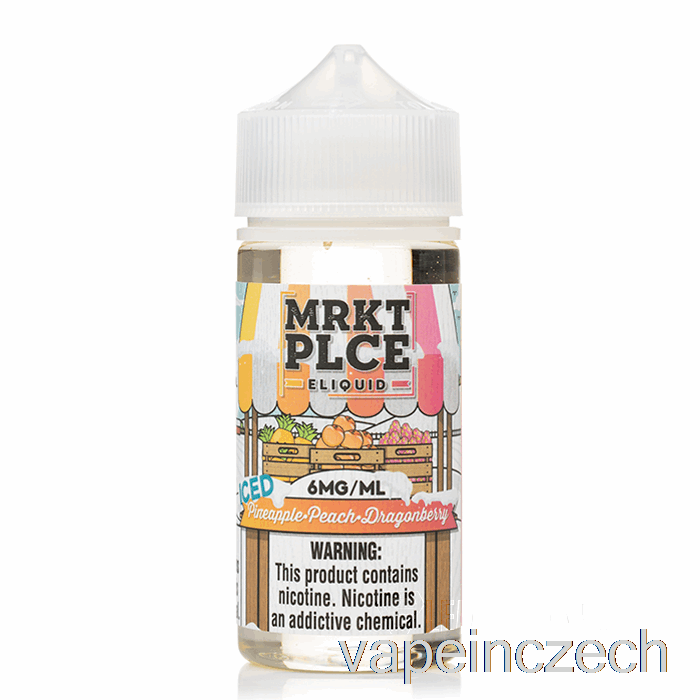 Ledový Ananas Broskev Dračice - Mrkt Plce - 100 Ml 3mg Vape Pero
